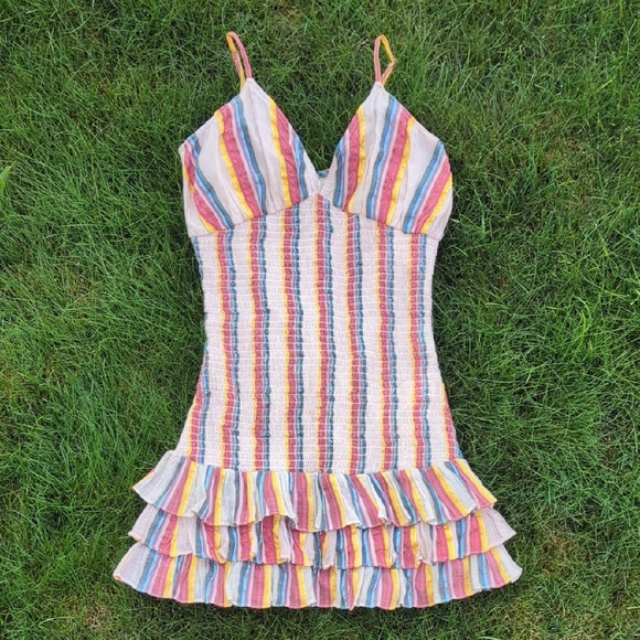 Xxs Tularosa Smocked Mini Dress - Picture 1 of 7